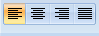 setting of words like as left right center or justify