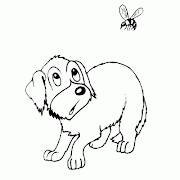 Desenhos de Cachorros para ColorirCachorrinhos para Pintar (cachorros desenhos para colorir )