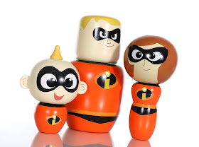 disney pixar the incredibles wooden collectibles 