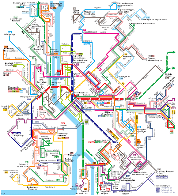 Budapest en tres días: Plano de autobus