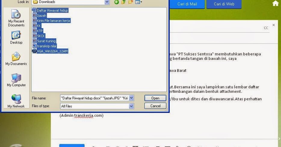 Contoh Pengiriman Surat Lamaran Kerja Lewat Email - Bagi Contoh Surat