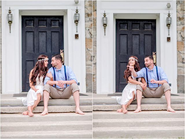 Beautiful rustic NJ engagement session