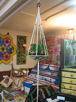 A Macrame hanger displayed at the Show