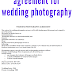 agreement for wedding photography pdf