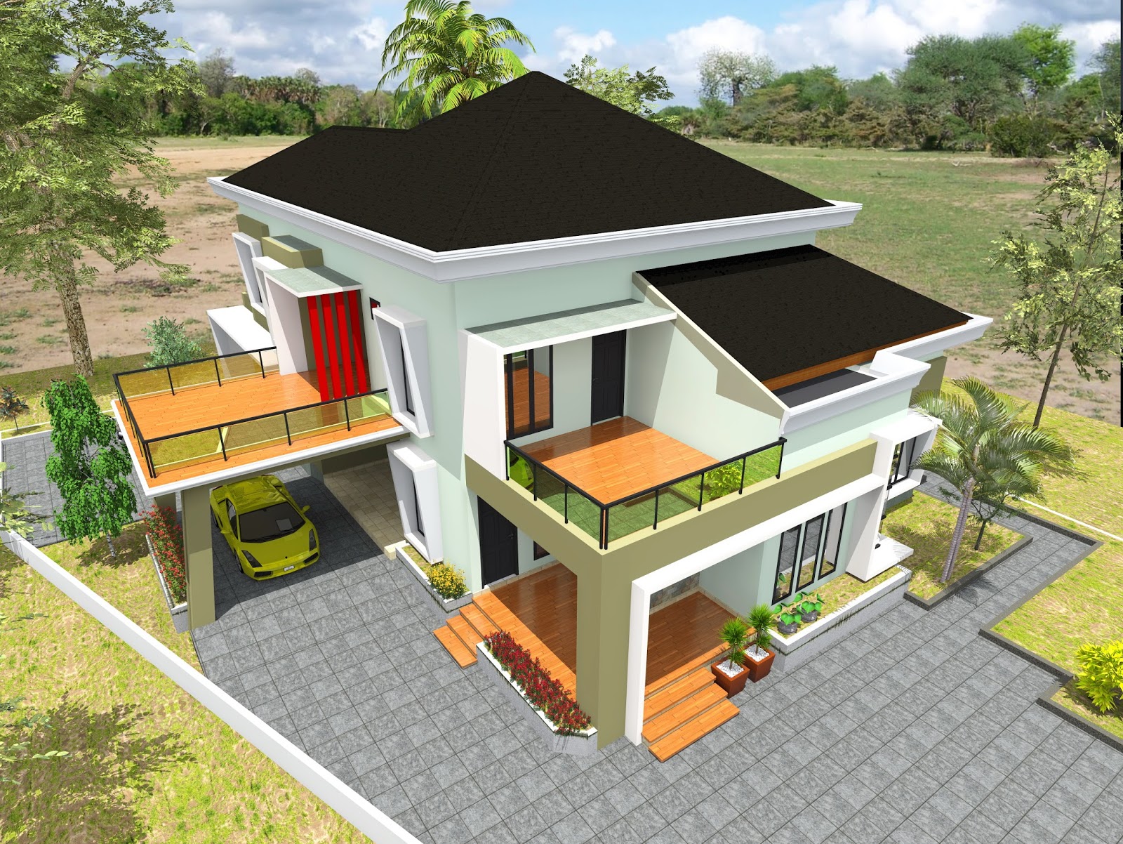 Desain Rumah Hunian Konsep Modern 2mdesain