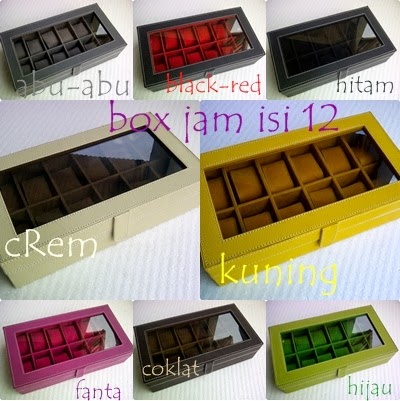 Box Jam Isi 12 Kotak Jam Tangan Box Jam Tangan - Tempat 