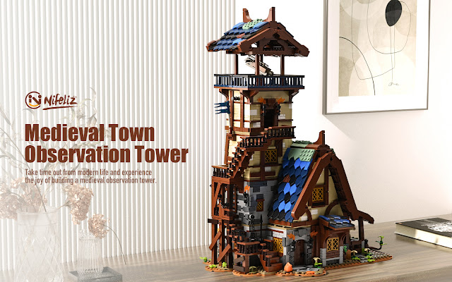 Nifeliz Medieval Observation Tower Compatible with lego