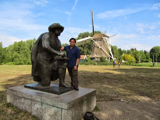 Amsterdam Netherlands Riekermolen Windmill Rembrandt's Mill Rembrandt Monument