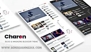 Charon premium blogger template free download