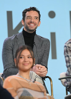 Michael Urie from “Shrinking” speaks at the Apple TV+ 2023 Winter TCA Tour at The Langham Huntington Pasadena.