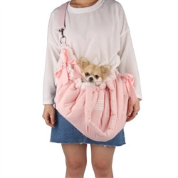 Cloudy Dog Carrier in Pink