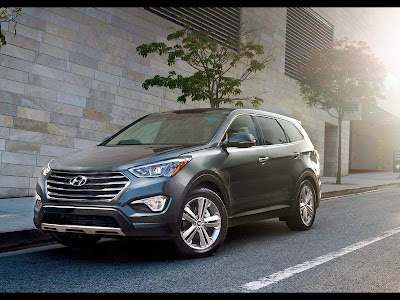 Hyundai Santa Fe ,model year 2013 From, the ,inside 