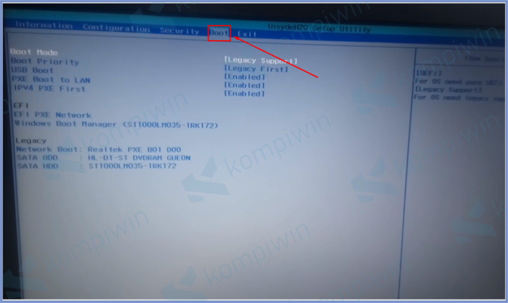 Langkah-langkah Untuk Menyelesaikan Kesalahan PXE-E61 Media Test Failure Check Cable