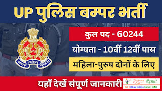 Uttar Pradesh Police Recruitment 2024 | 60224 Up Police Constable Vacancy