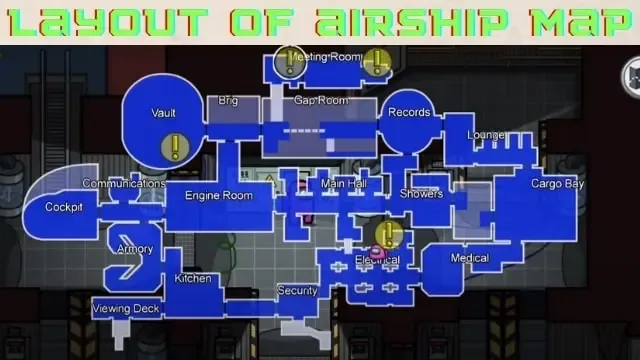 layout of airship map
