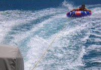 Tubing with charter yacht Aloha Malolo - Contact ParadiseConnections.com