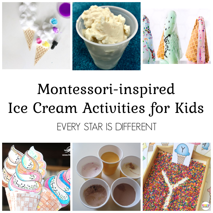 Montessori-inspired Ice Cream Activities for Kids