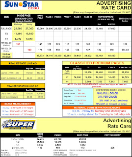 Sun • Star Publishing Ad Rates and Profile: sunstar cebu ...