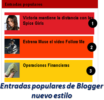 Entradas populares de Blogger nuevo estilo