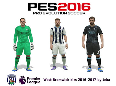 PES 2016 West Bromwich kits 2016-2017 by Jeka