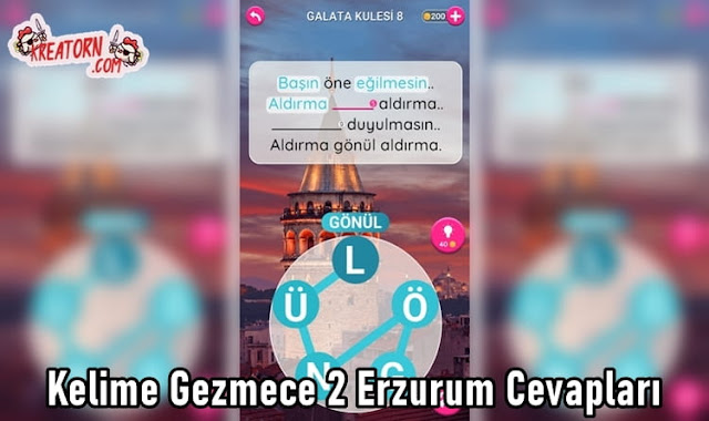 Kelime Gezmece 2 Erzurum Cevapları