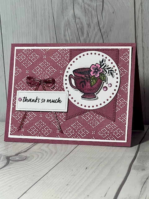 Teacup Thank-You card using Stampin' Up! Everyday Details Stamp Set