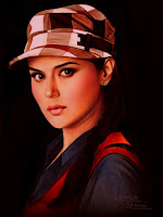 preity, zinta, painting, portrait, for sale, buy online, in india