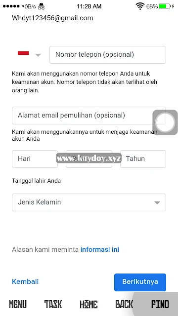 Cara Membuat Akun Gmail Tanpa Verifikasi Nomor HP di Android