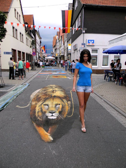 A arte de rua 3D que convida as pessoas a interagirem de forma criativa com as imagens