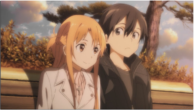 KiritoAsunaKiss-HD Wallpaper of Sword Art Online