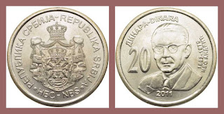 S5 SERBIA 20 DINARA COMMEMORATIVE COIN UNC 2011 