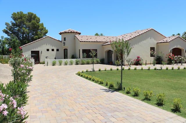 spanish colonial, arizona houses, arizona gardens