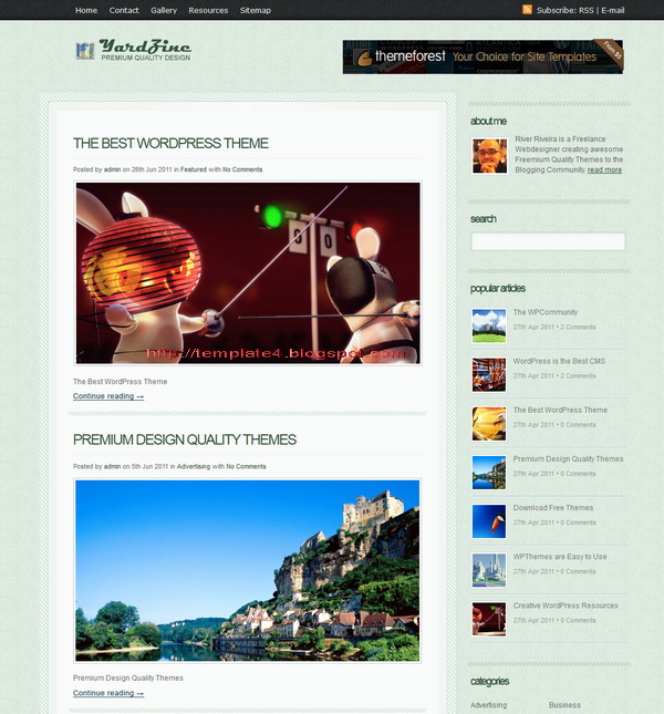 YardZine WordPress Theme