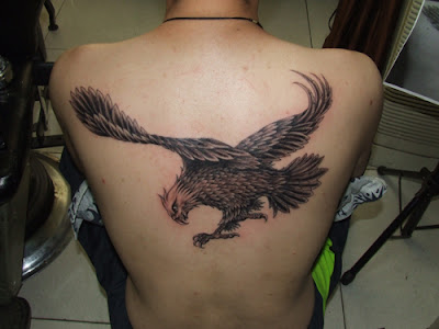 eagle flying body art collection