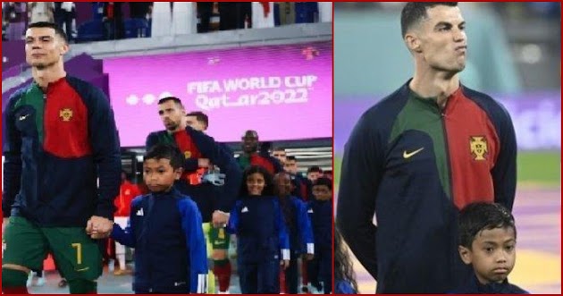 VIRAL Bocah Indonesia Dampingi Cristiano Ronaldo di Piala Dunia 2022, Sang Ibu: Mimpi Jadi Nyata