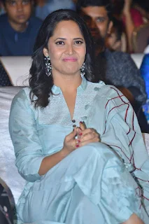 Actress Anasuya Bharadwaj Stills At F2 Movie Success Meet