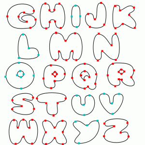 Free Printable Bubble Letters 03