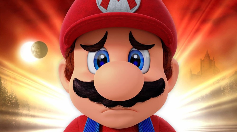 кадр из мультфильма Super Mario Bros., на котором Супер Марио в исполнении Криса Прэтта стоит грустный. Фанаты недовольны голосом Марио в исполнении Криса Прэтта в мультфильме "Супербратья Марио". Fans aren't happy with Chris Pratt's Mario voice in the Super Mario Bros. cartoon