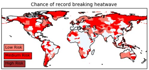 Change of record breaking heatwave