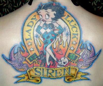 Checkout these cool tattoo pictures of Betty Boop.