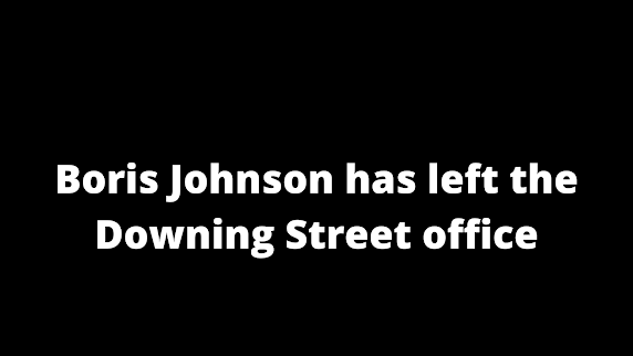 Boris Johnson has left the Downing Street office and went to Scotland to offer resignation to Elizabeth