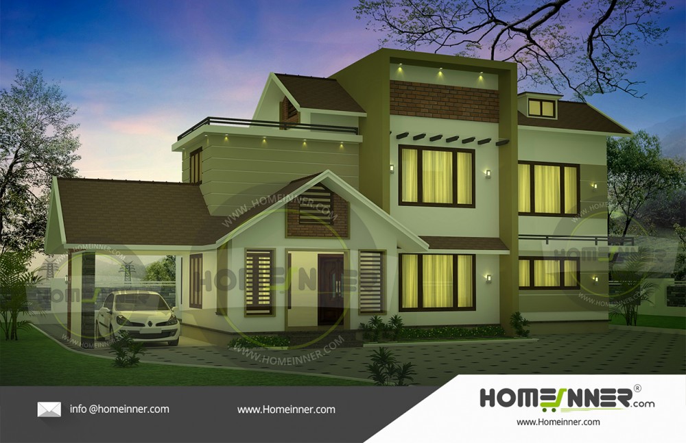 2300 sq ft house  plans India 