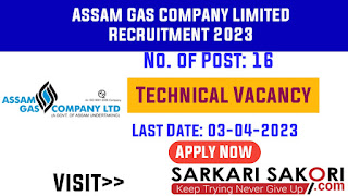 Assam Gas Company Limited Recruitment 2023