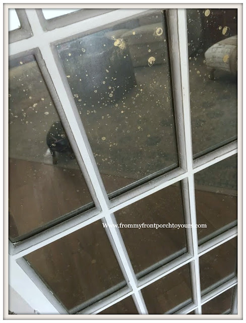 Master Bathroom Makeover-Faux Finish-Vinateg Style-DIY-Looking Glass-Spray Paint-From My Front Porch To Yours