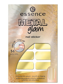 essence metal glam – nail sticker