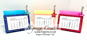 Nigezza Creates With Stampin' Up! Desk Top Calendar Post It & Pen Holder