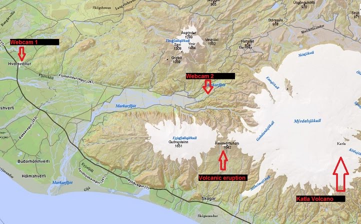 iceland volcano map. ICELAND VOLCANO WEBCAM HERE