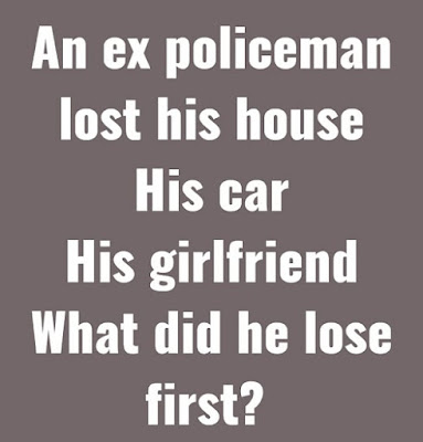 An ex policeman lost his house puzzle