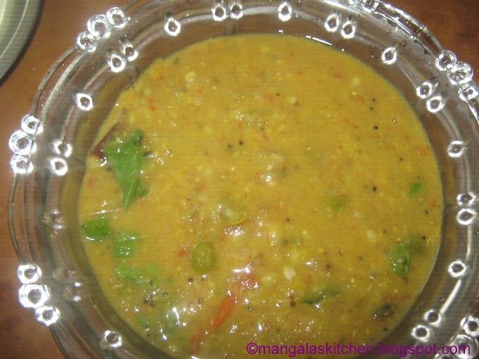 Pachai Sundakkai Dal Gotsu for Ven Pongal and Idli - Traditional Madurai Gotsu Recipe