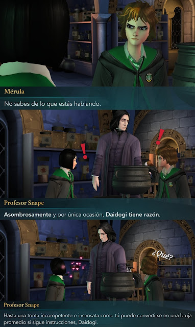 Hogwarts Mystery fotonovela merula